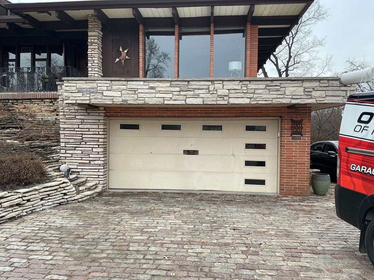 before overdoors of Illinois residential garage door installation37
