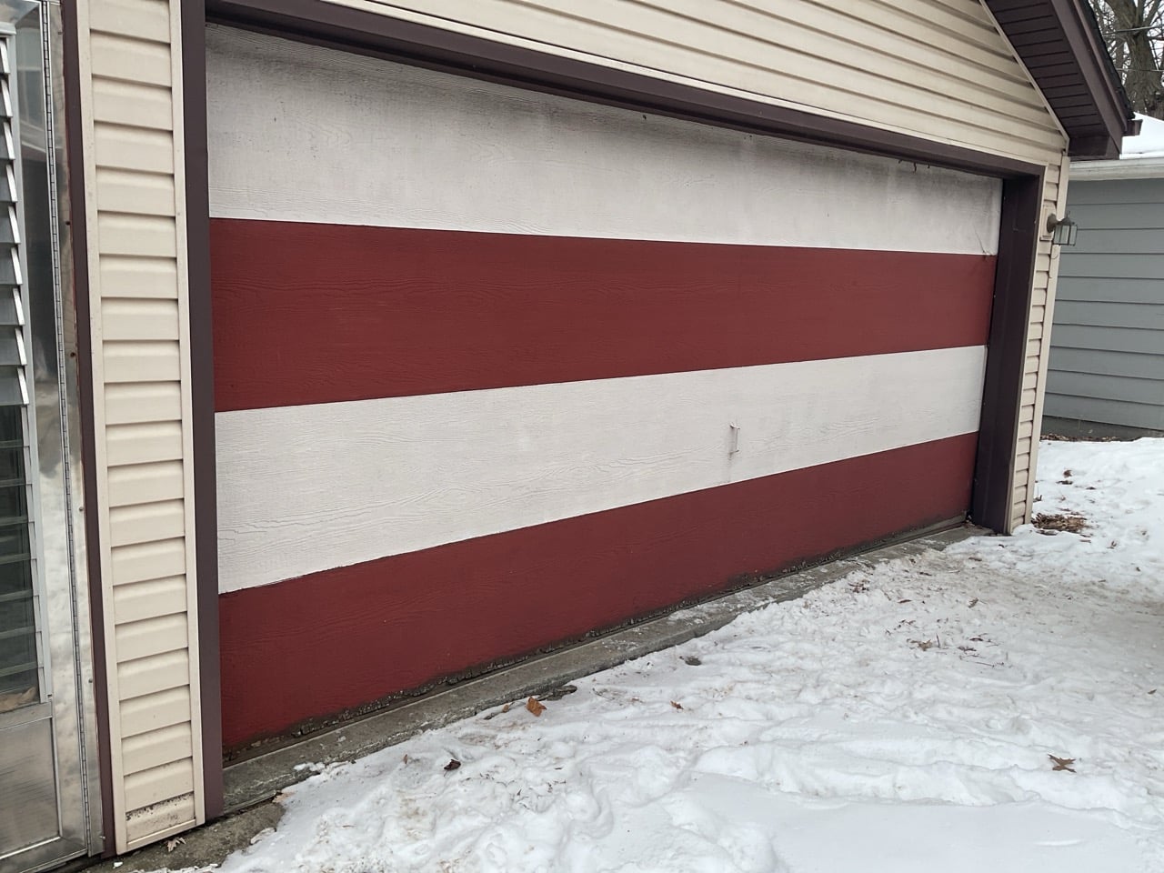 before=overdoors of Illinois residential garage door installation11