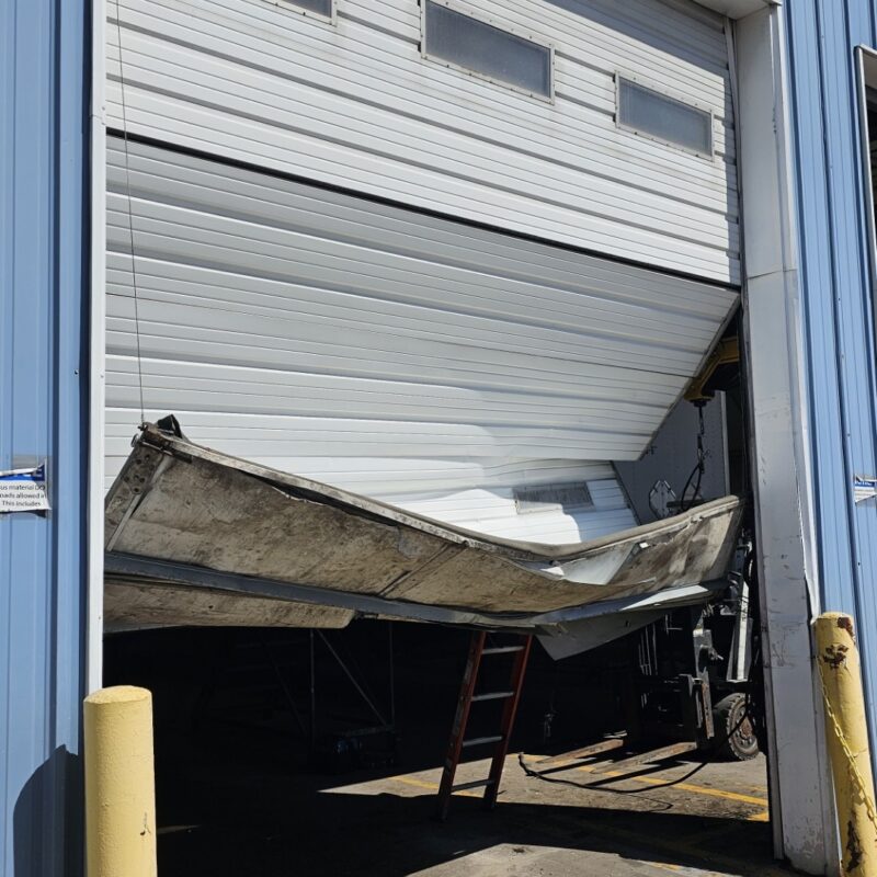 Bad Broken Garage Door Commercial