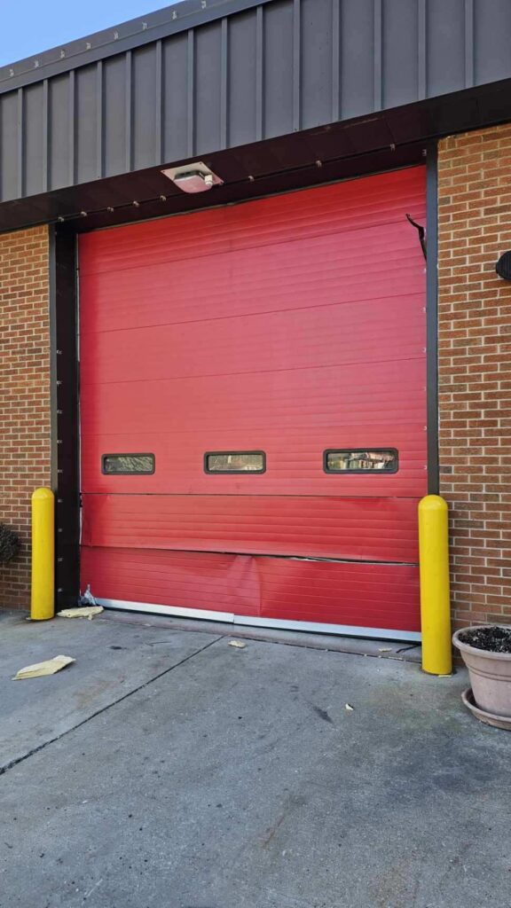 Hit Commercial Fire Station Door 2