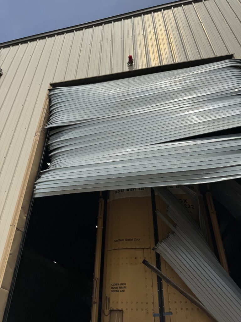 Rolling Steel Curtain Falling Apart