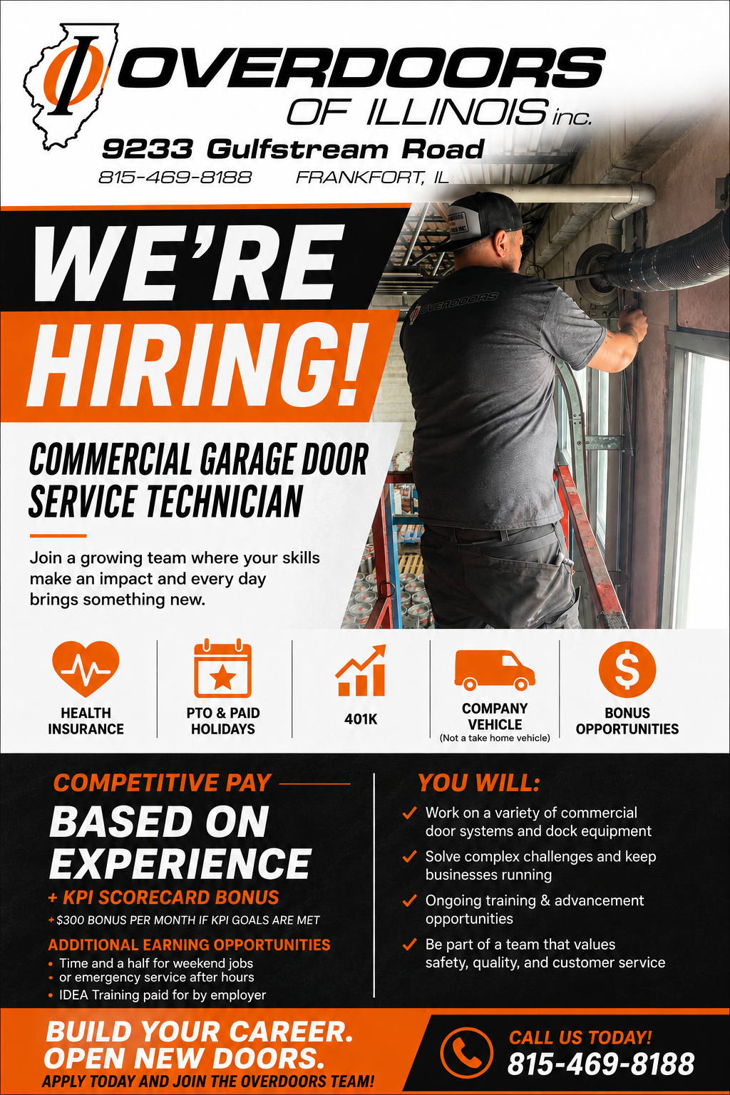 Commercial Garage Door Service Technician