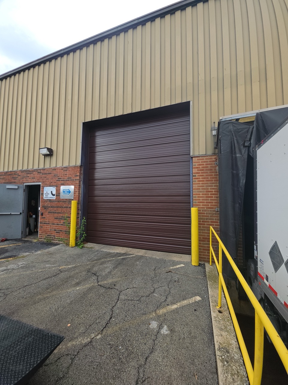 Commercial Door Haas Door Brown After