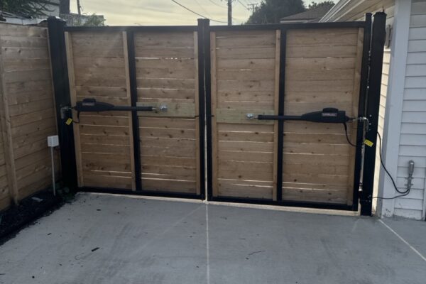 Commercial Job Gate Operator Install on Residential Property
